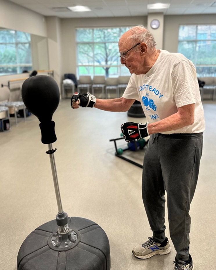 Tom Rock Steady Boxing for Parkinsons in La Grange, Illinois
