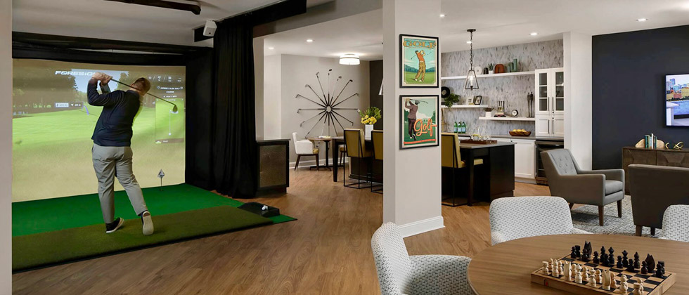 Golf Simulator and Lounge
